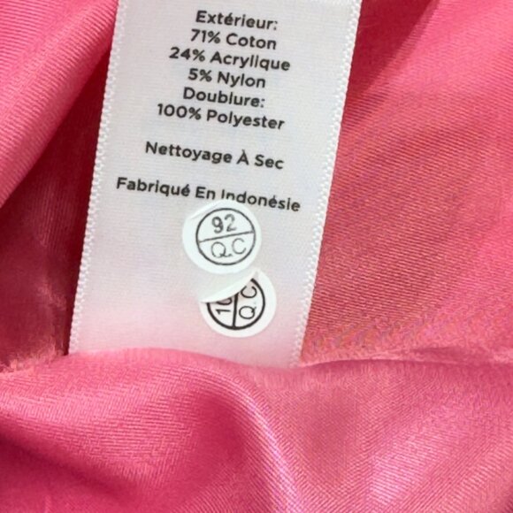 TALBOTS Women’s Jacket Pink Cotton Blend Size 14 - Picture 8 of 10